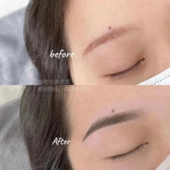 微针植眉作品示例 - 自然效果