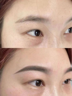 微针植眉作品示例 - 自然效果