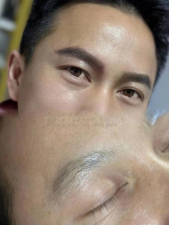 微针植眉作品示例 - 自然效果