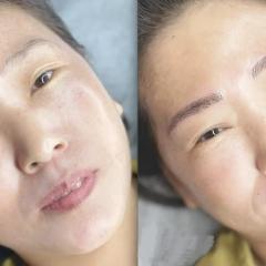 绣眉作品示例 - 优雅眉线